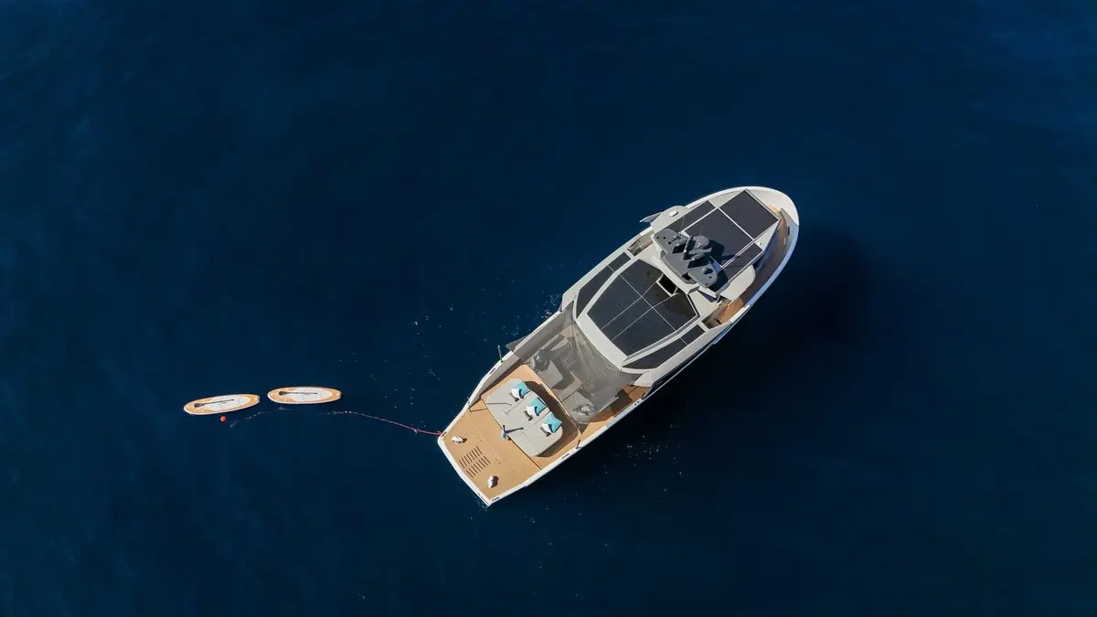 Arcadia Sherpa 60, main deck — Cannes Yachst hire, Cannes. Arcadia Sherpa 60 — 18.7m