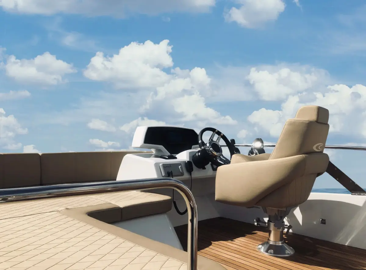 Cobrey 50 FLY, main deck — Cannes Yachst hire, Cannes. Cobrey 50 FLY — 16m