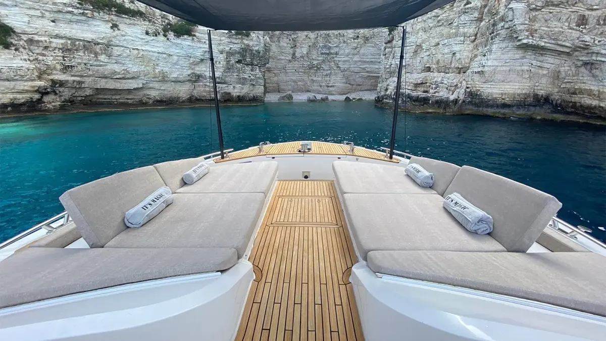 MCY66, aft deck — Cannes Yachst hire, Cannes. MCY66 — 20m