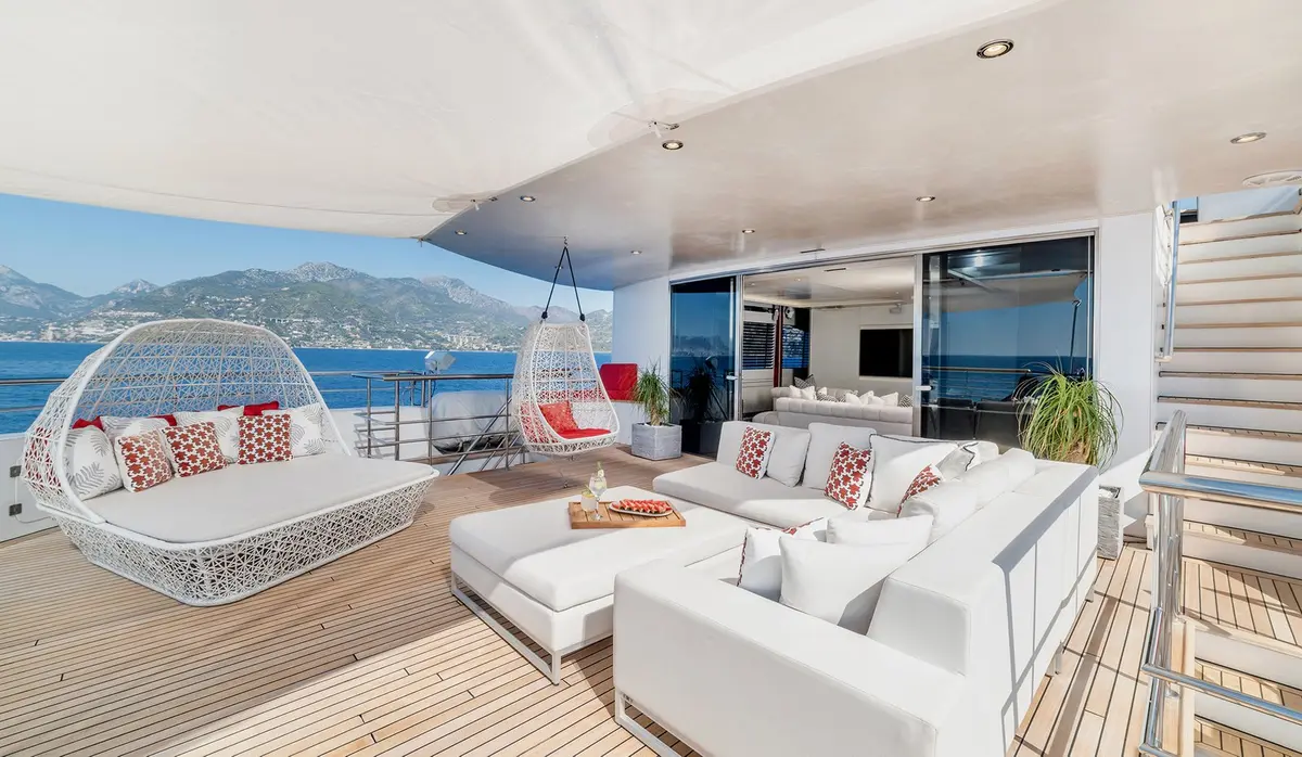 Philip Zepter 50m, flybridge — Cannes Yachst hire, Cannes. Philip Zepter 50m — 50m