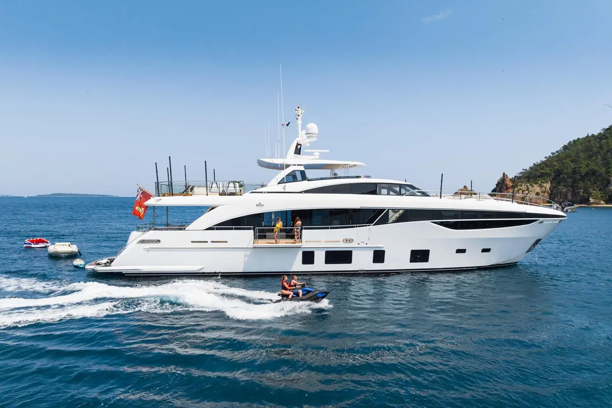Princess 35M, exterior — Cannes Yachst hire, Cannes. Princess 35M — 35m