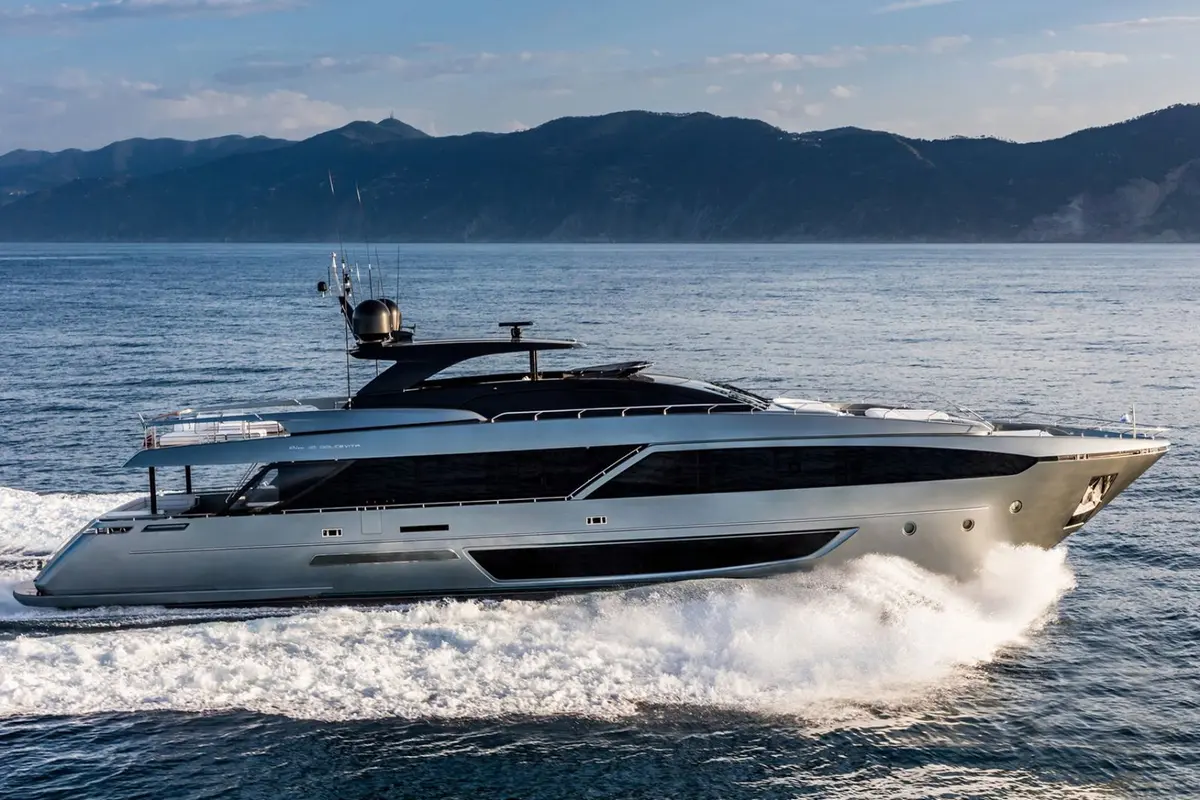 Riva 110, exterior — Cannes Yachst hire, Cannes. Riva 110 — 33m