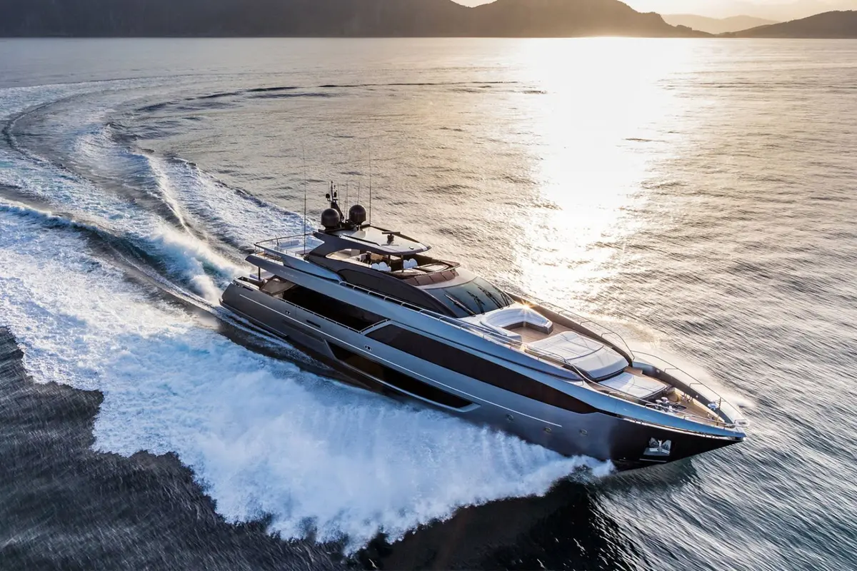 Riva 110, main deck — Cannes Yachst hire, Cannes. Riva 110 — 33m