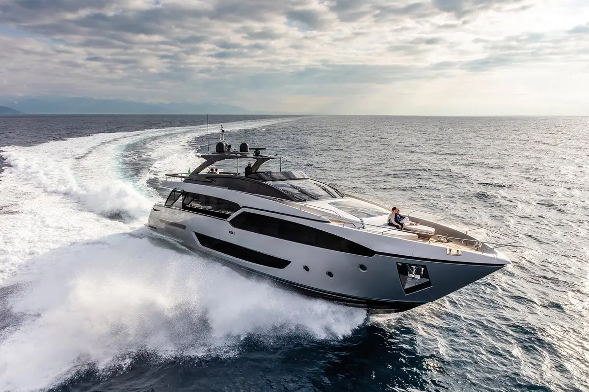 Riva 90, exterior — Cannes Yachst hire, Cannes. Riva 90 — 28.5m