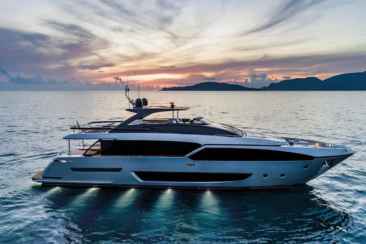 Riva 90, main deck — Cannes Yachst hire, Cannes. Riva 90 — 28.5m