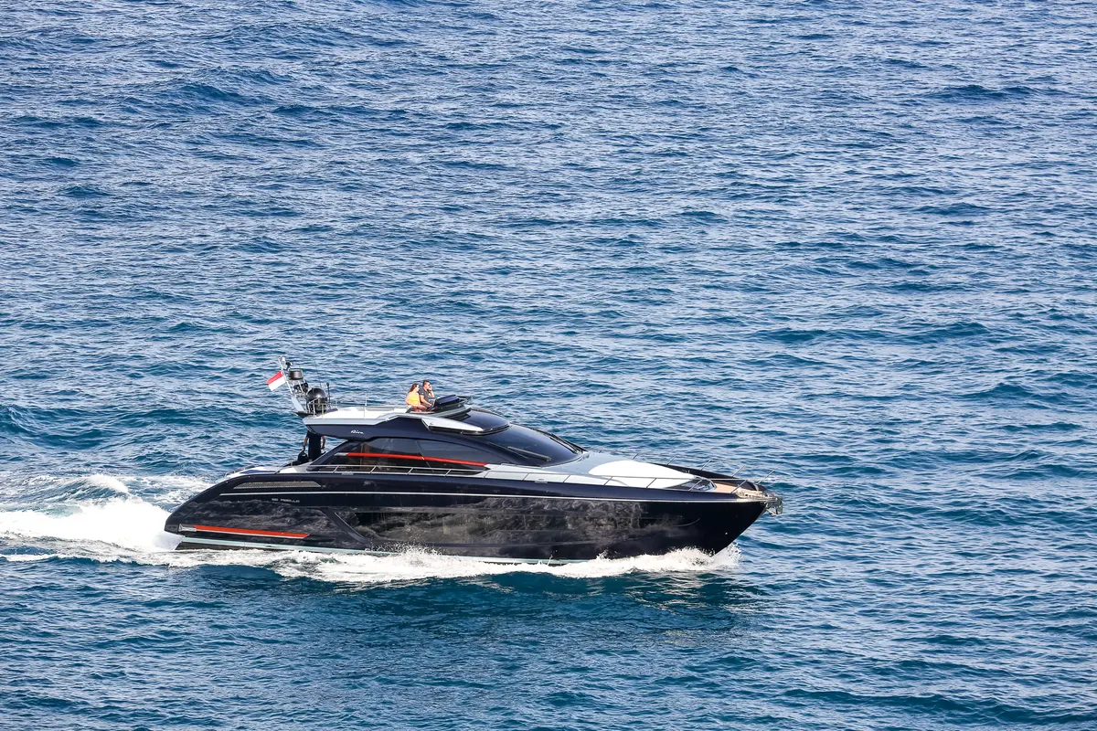 Ribelle 66, aft deck — Cannes Yachst hire, Cannes. Ribelle 66 — 20m