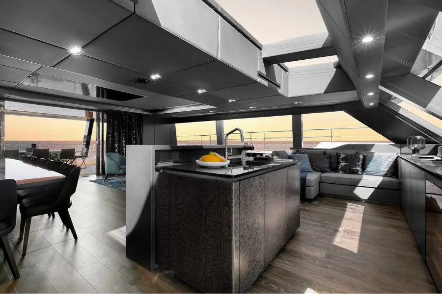 Sunreef 80, master cabin — Cannes Yachst hire, Cannes. Sunreef 80 — 23.9m